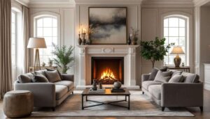 Le faux coin cheminée, nouvelle arme déco des intérieurs haut de gamme (et comment l’adopter)