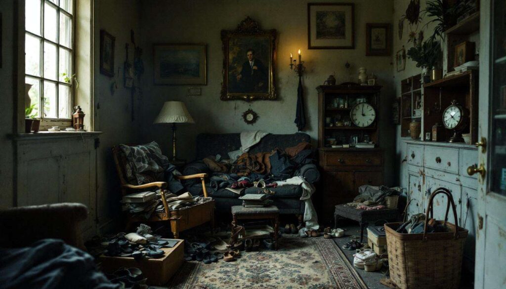 Avant : une entrée vieillotte et encombrée