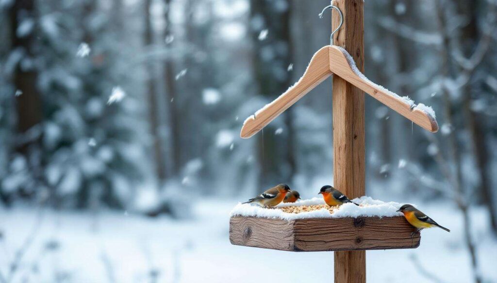Ce vieux cintre devient un véritable sauveur pour les oiseaux en hiver : voici comment