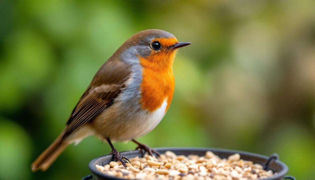 Rouge-gorge au jardin : cet aliment à moins de 1 € le fait rester tout l'hiver