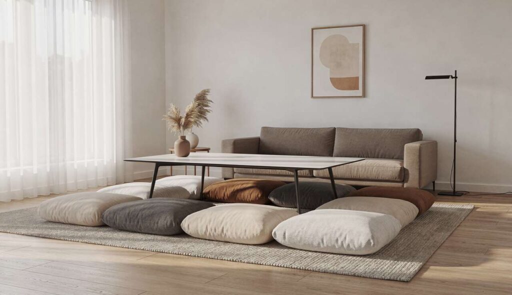 Adieu les chaises autour de la table : cette alternative ultra tendance séduit tout le monde