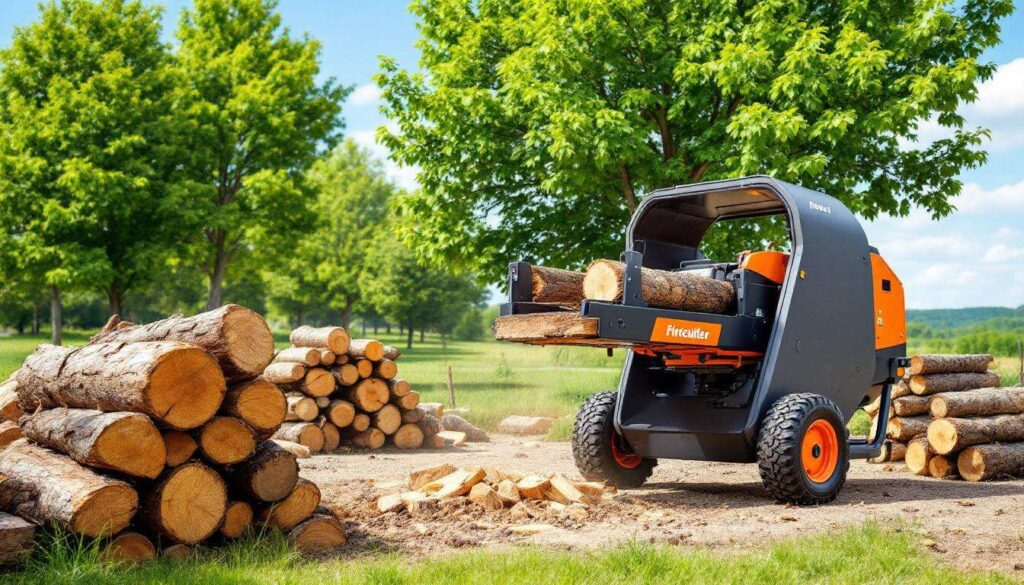 Propriétaires de cheminées, plus besoin de vous épuiser à couper du bois grâce à ce fendeur de bûches en promo